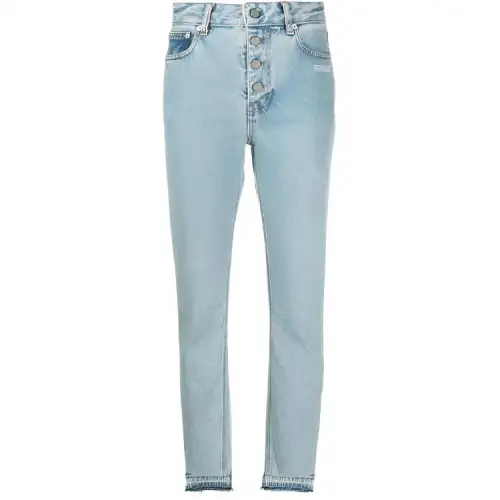 OFF-WHITE High-waisted Straight-leg Jeans