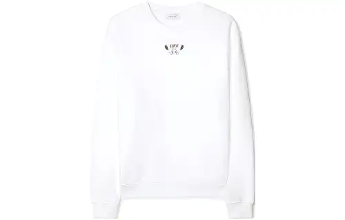 OFF-WHITE bandana-embroidered cotton sweatshirt