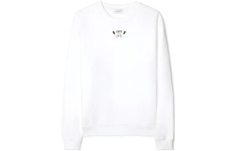 OFF-WHITE bandana-embroidered cotton sweatshirt