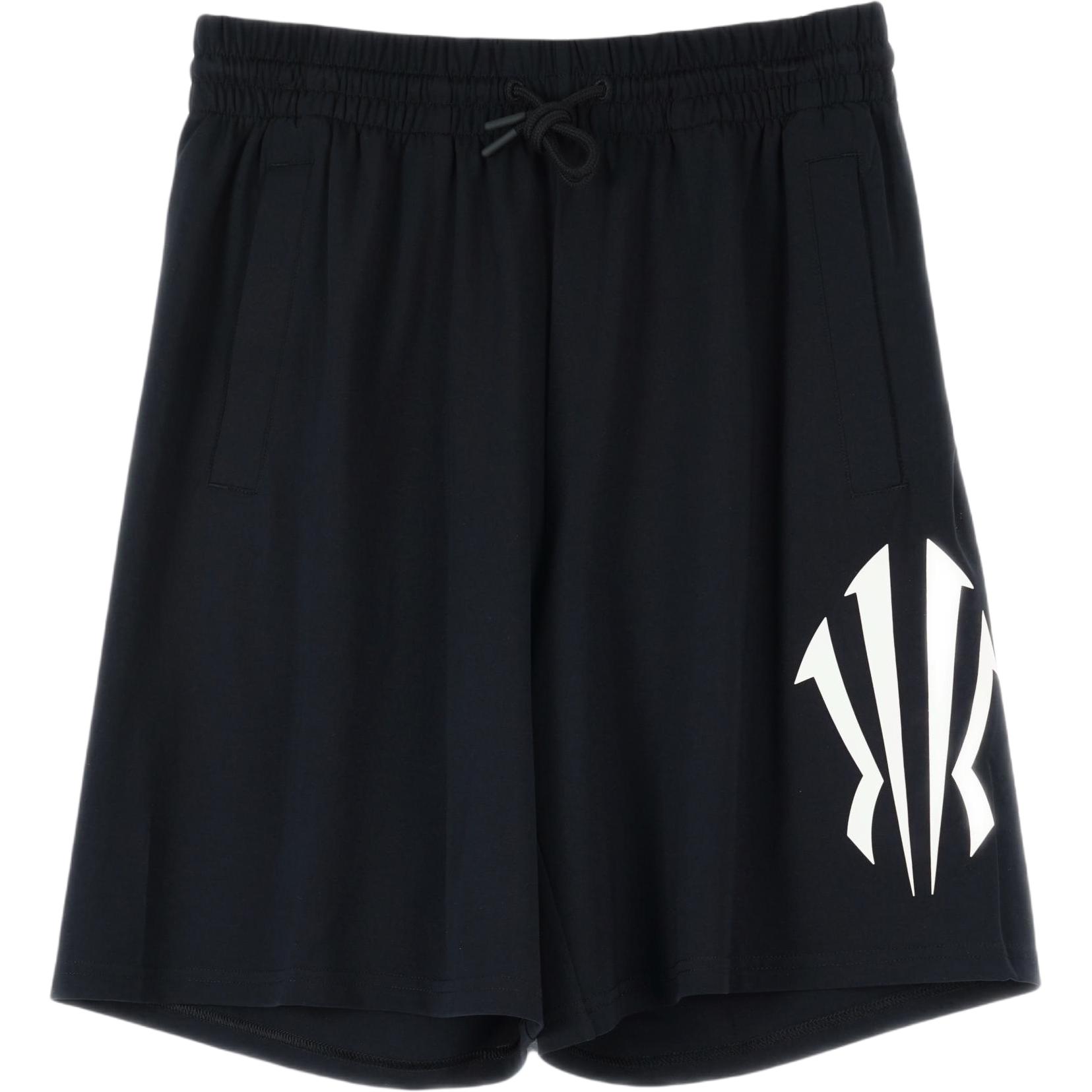 Anta Anta Kyrie Irving series mid-waist, versatile, loose, comfortable, simple, breathable, lace-up five-point sports shorts, same style for men and women, basic black