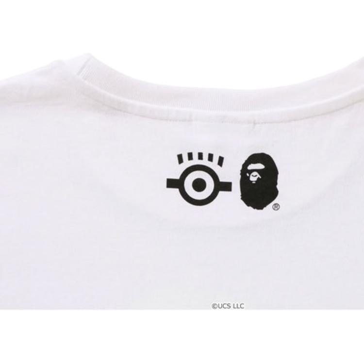 Мужская футболка A BATHING APE x MINIONS (белая) — фото 6