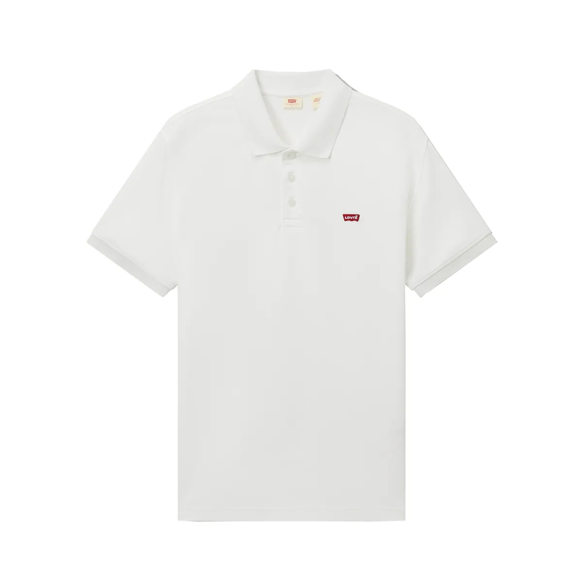 Levi's Polo Shirts Men's White Polo Collar Moderate