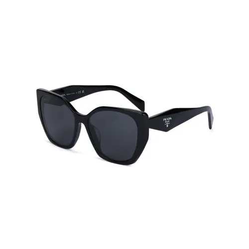 PRADA Irregular Shape Sunglasses Women's Black