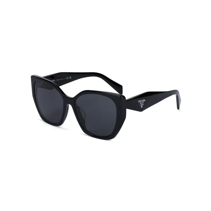 PRADA Irregular Shape Sunglasses Women's Black