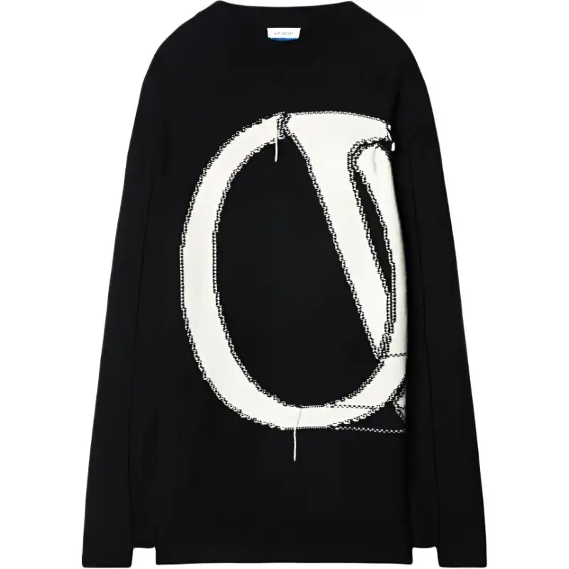 OFF WHITE Intarsia logo Wool Jumper