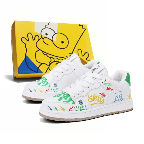 The Simpsons Low top Skateboard Shoes Unisex