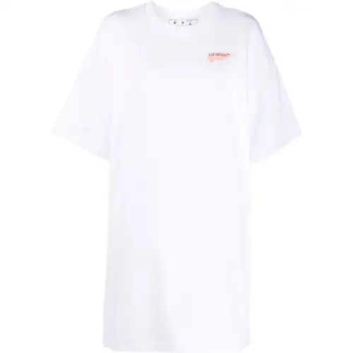 OFF WHITE SS22 Short Sleeved Dress Women's White