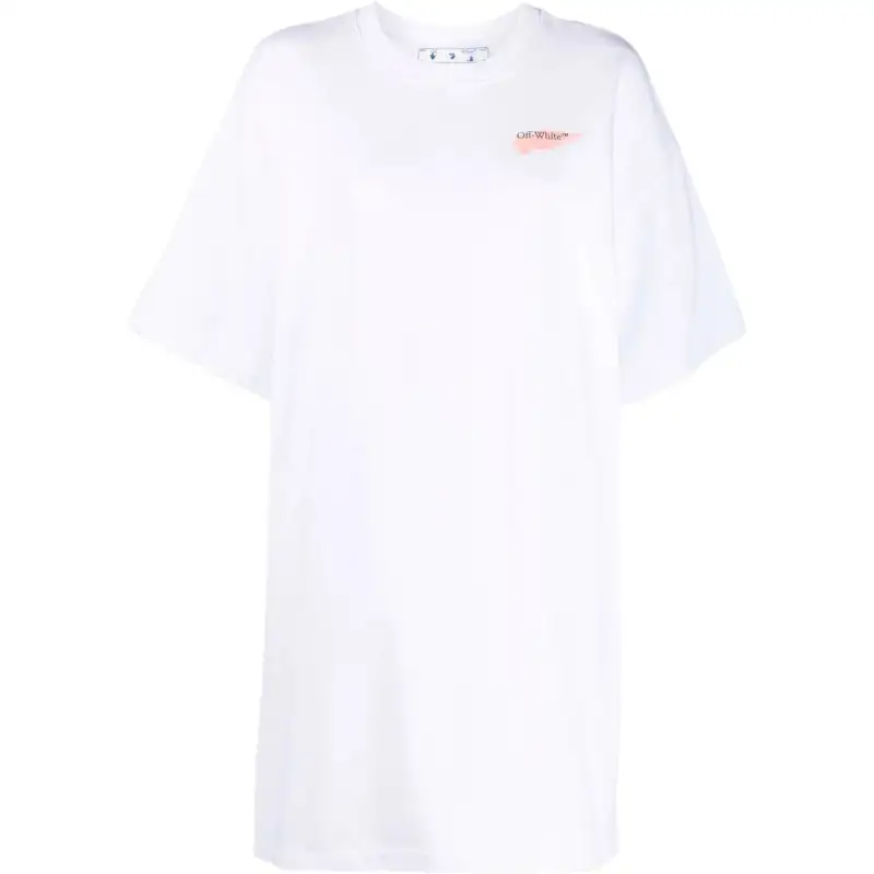 OFF WHITE SS22 Short Sleeved Dress Women's White