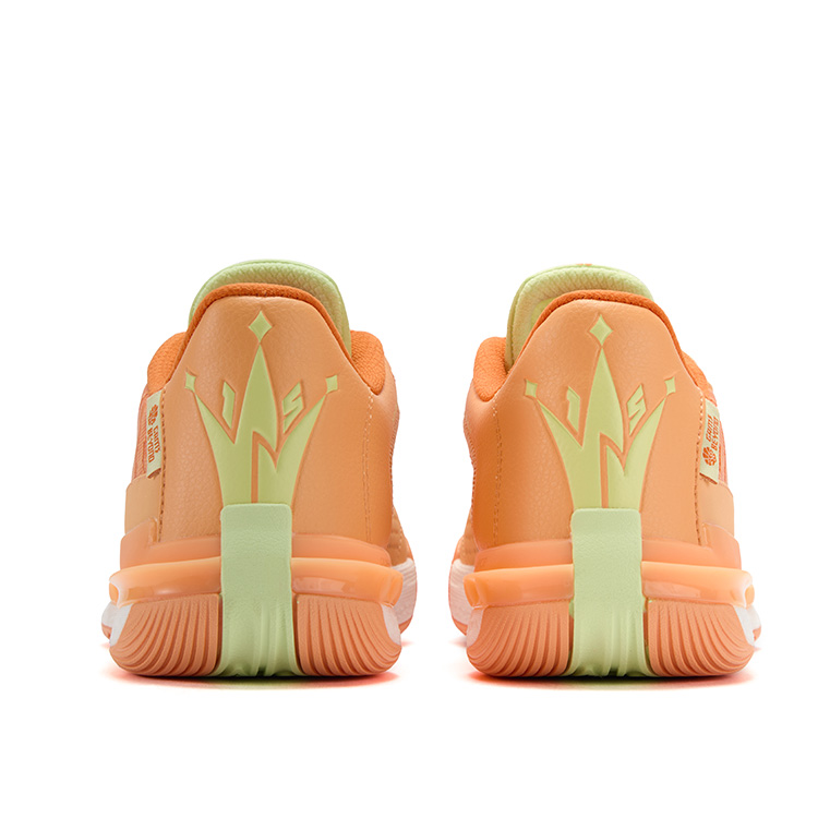361° Abrasion Resistant, Slip Resistant, Cushioned, Breathable Low top Basketball Shoes Men’s Orange Green