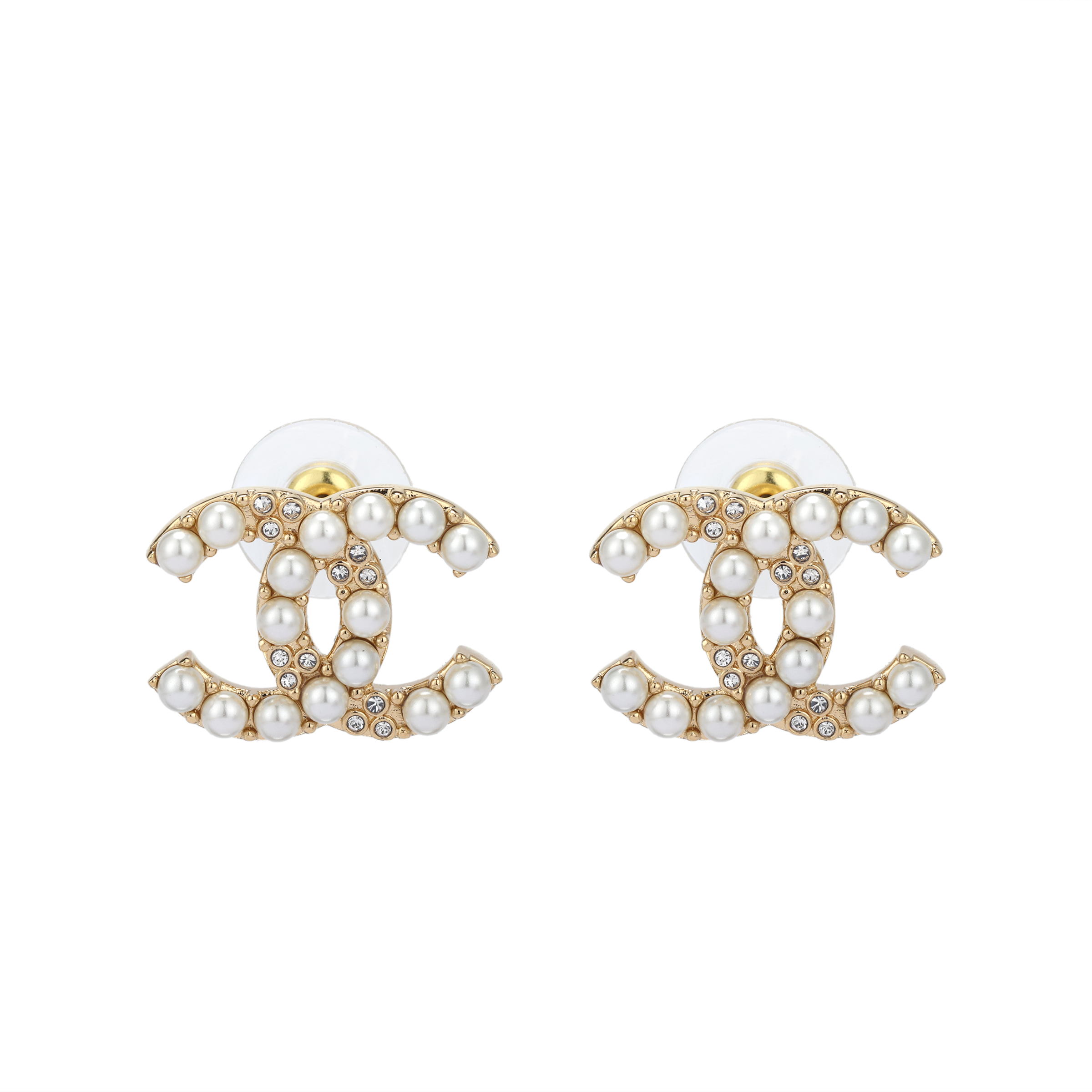 CHANEL Chanel, design golden earrings