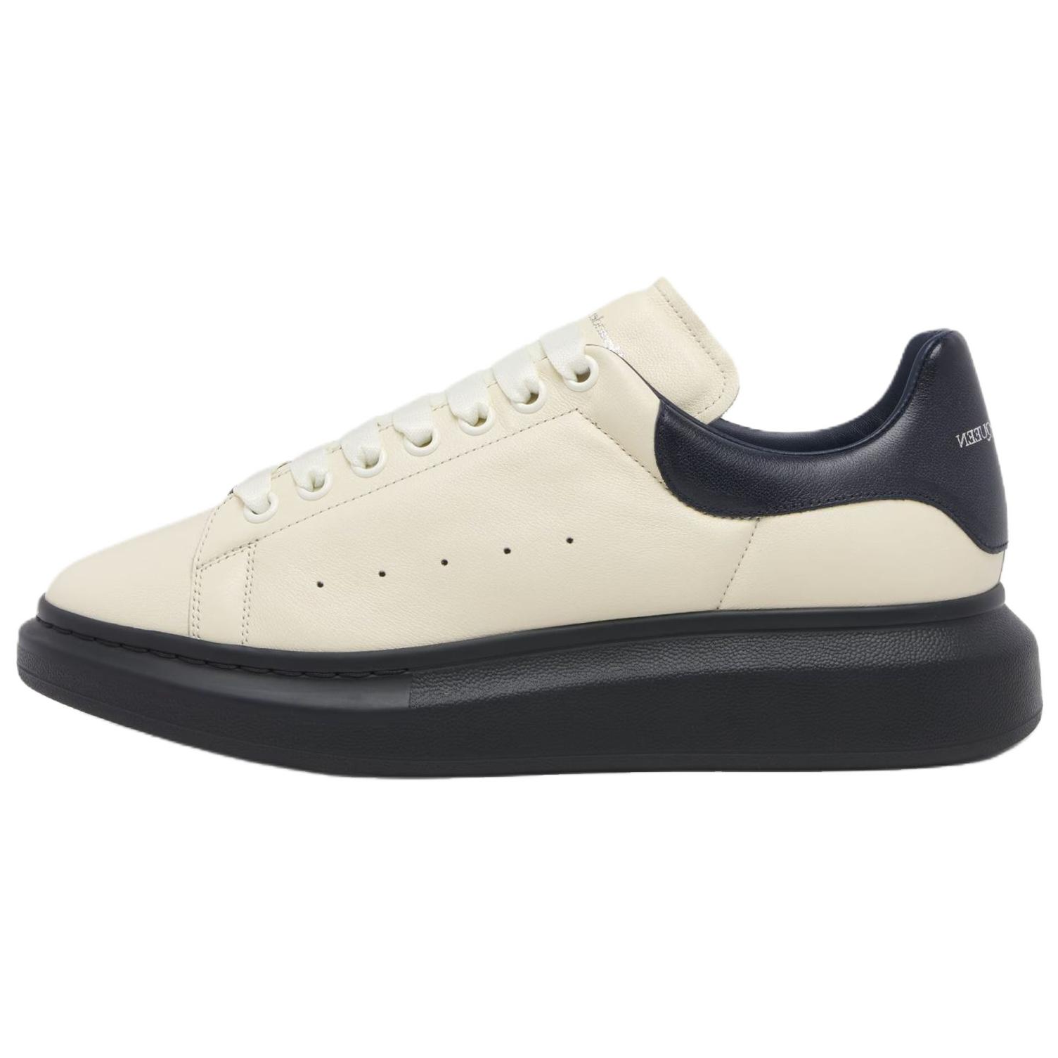 Мужские кроссовки Alexander McQueen Cream (бежево-синие)