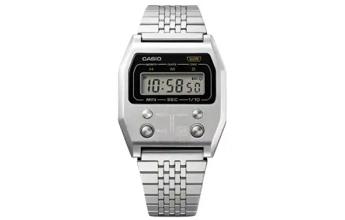 CASIO Men VINTAGE Series Silver Watch A1100D-1VT