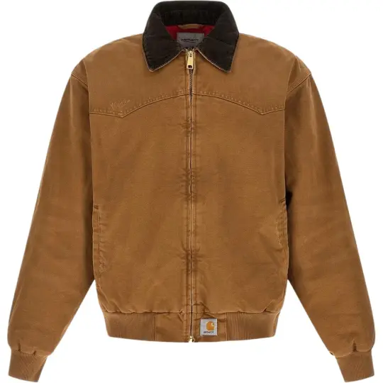 Куртка Carhartt WIP 'OG Santa Fe', модная классическая рабочая куртка с лацканами, одинакового стиля для мужчин и женщин.