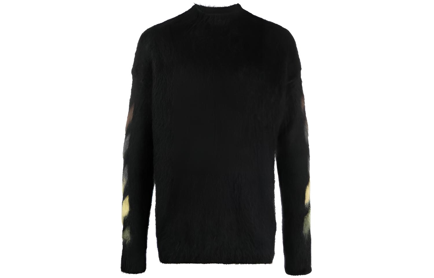 OFF WHITE SS21 Sweaters Men's Black Crew Neck Moderate A Line