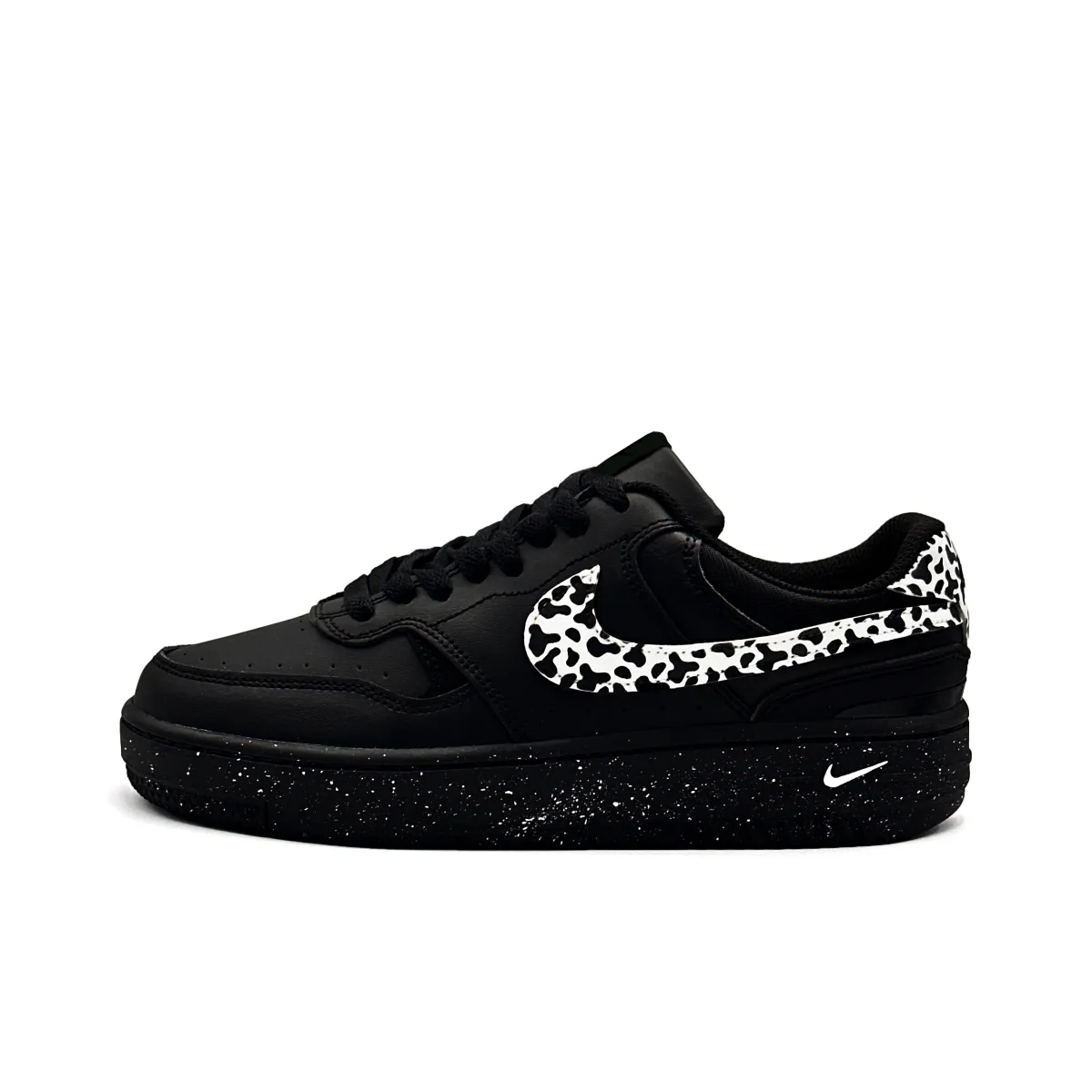 Nike Gamma Force Black White Knows White And Guards Black Low top Skateboard Shoes Unisex Black White