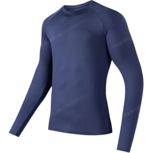 ANTA Fitness Clothing Men's Canopy Blue Crew Neck Moderate
