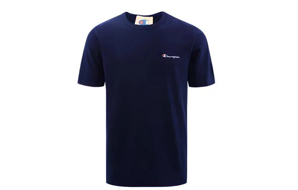 Champion T Shirt US Version Unisex Navy Blue