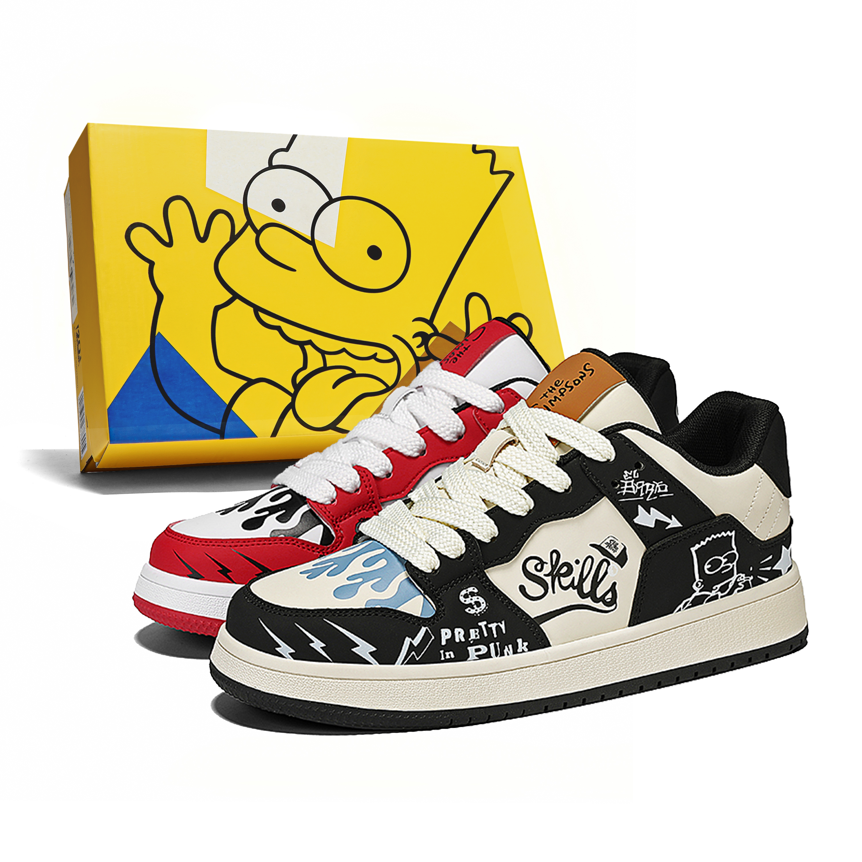Кеды The Simpsons (черно-красные)