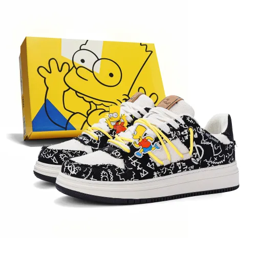 The Simpsons Low top Skateboard Shoes Unisex