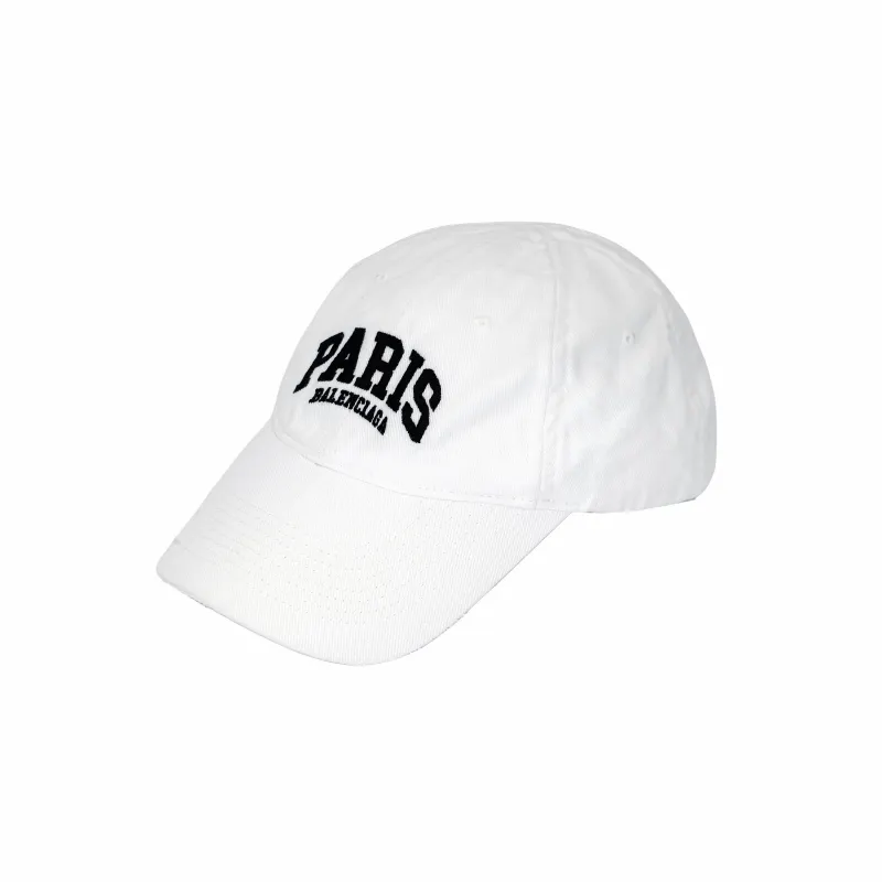 Balenciaga Cotton Baseball Caps Unisex White