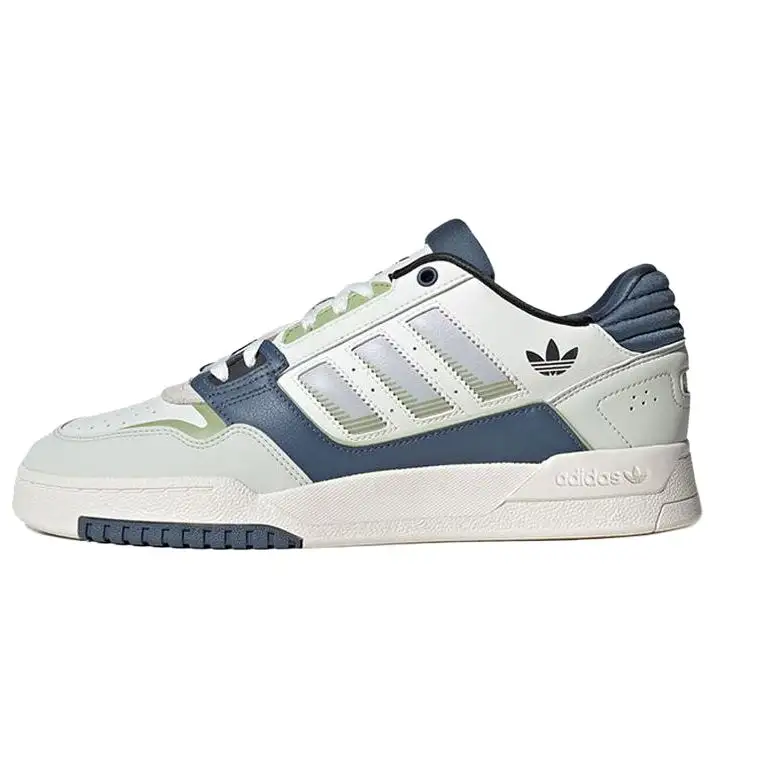 Adidas Originals Drop Step Low top Skateboard Shoes Unisex White Blue Green