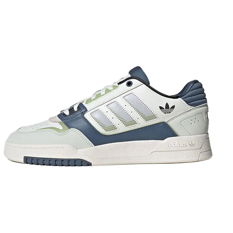 Adidas Originals Drop Step Low top Skateboard Shoes Unisex White Blue Green