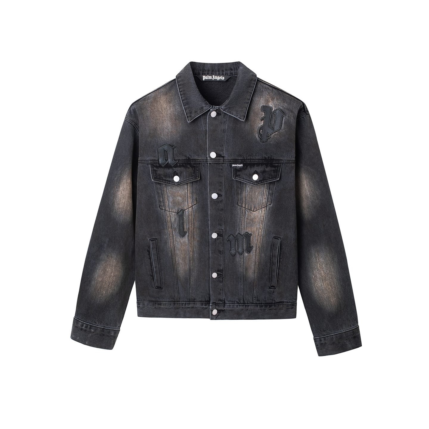 Джинсовая куртка PALM PALM ANGELS SS26 logo (синяя)