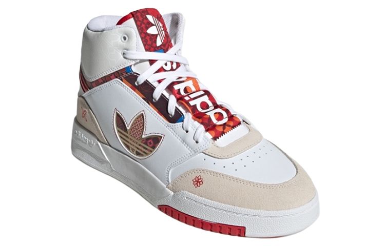 Кеды adidas originals Drop Step XL "cny" (бело-красный) — фото 3
