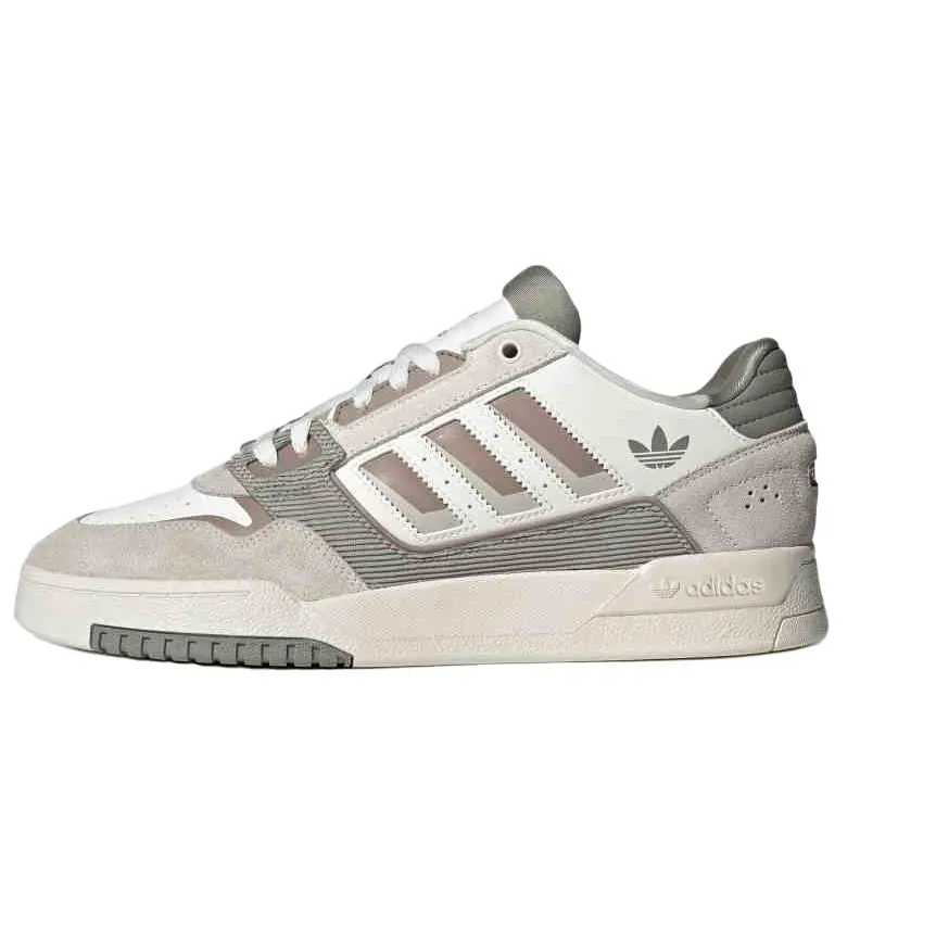 Adidas Originals Drop Step 2.0 Slip Resistant Abrasion Resistant Low top Skateboard Shoes Unisex White Brown