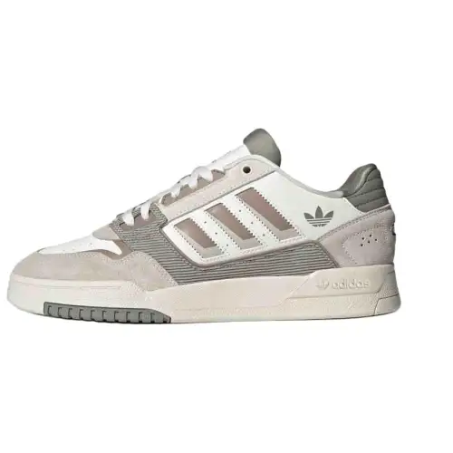 Adidas Originals Drop Step 2.0 Slip Resistant Abrasion Resistant Low top Skateboard Shoes Unisex White Brown