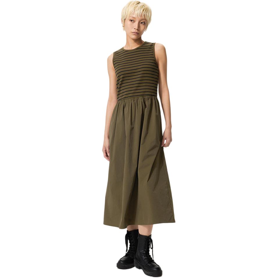 Женское платье UNIQLO UNIQLO SS26 (бело-синее)