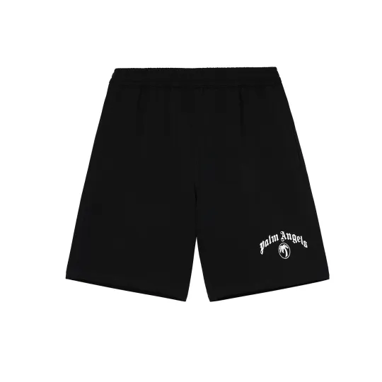 PALM ANGELS SS26 Американский ретро-бренд с буквенным принтом и логотипом, модный тренд, свободные и универсальные повседневные шорты, одинакового стиля для мужчин и женщин