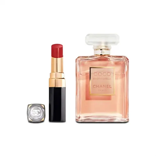 CHANEL Chanel, perfume, lip balm, lipstick, set