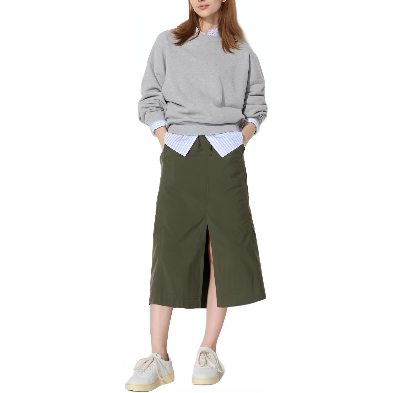 Женская юбка UNIQLO (зеленая)