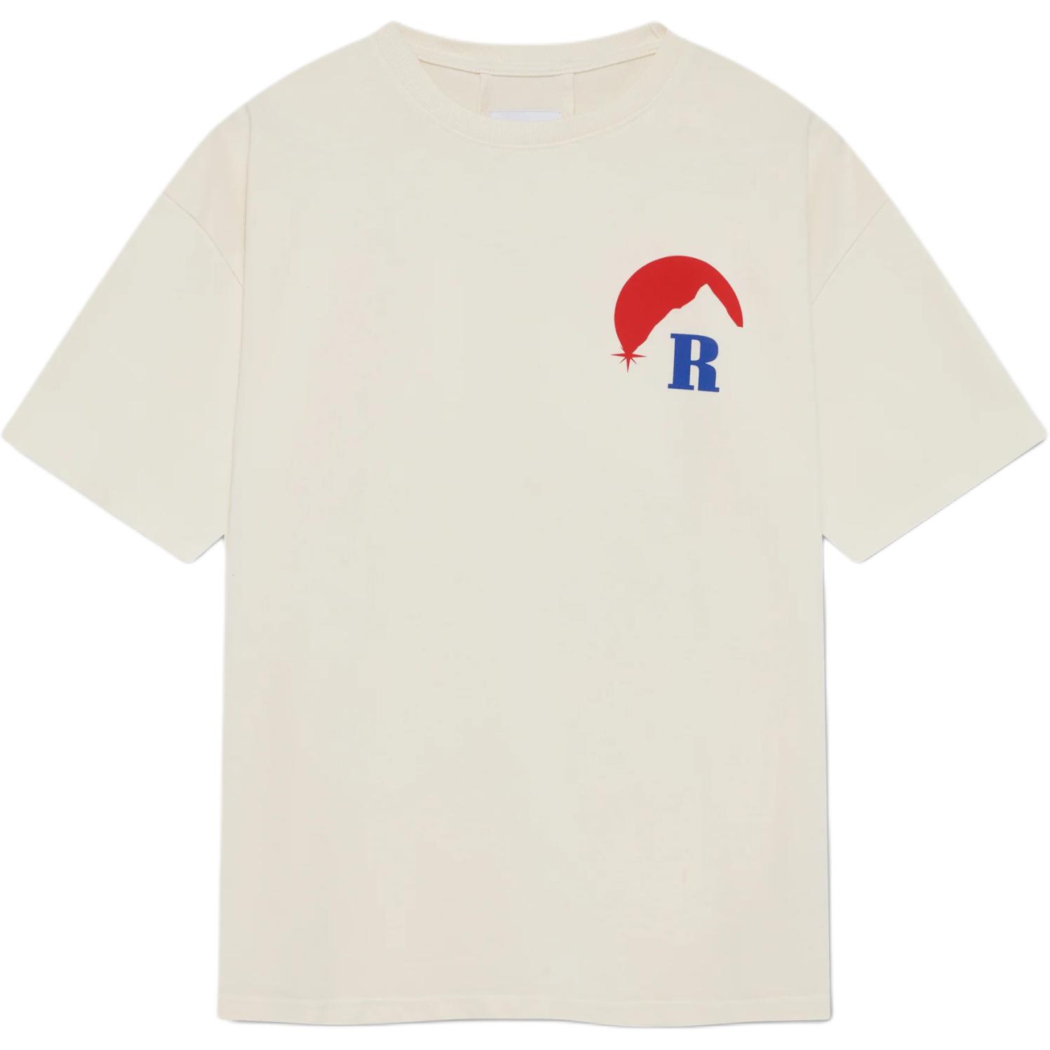 Мужская футболка RHUDE SS26 (бело-синяя)
