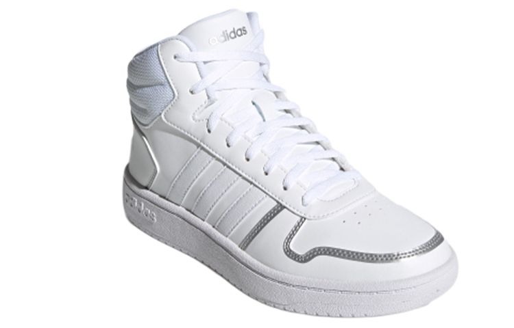 Женские кеды adidas neo Hoops 2.0 Mid (белый) — фото 3