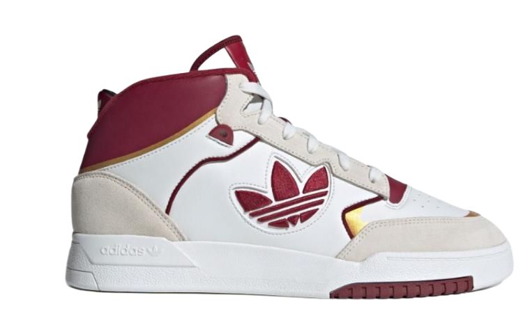 Кроссовки adidas originals Drop Step XL (бело-красные) — Белый / красный — фото 3