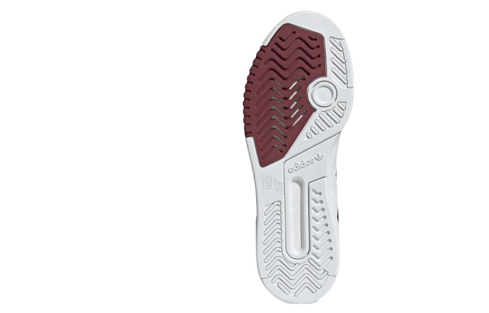 Кроссовки adidas originals Drop Step XL (бело-красные) — Белый / красный — фото 5