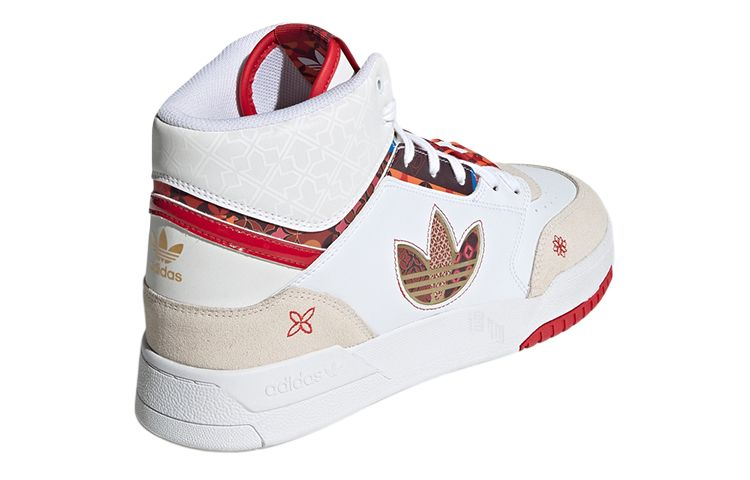 Кеды adidas originals Drop Step XL "cny" (бело-красный) — фото 4