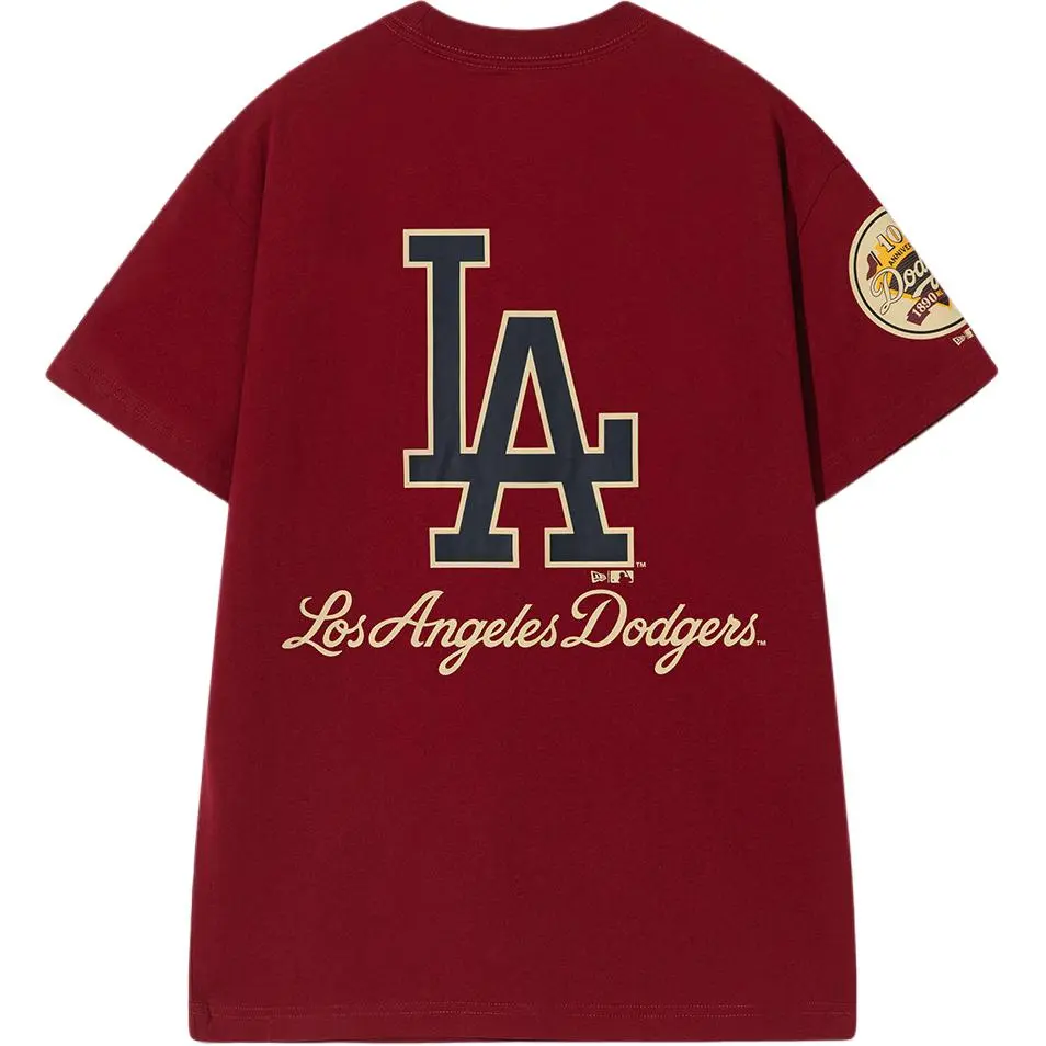 New Era T Shirt Couple, Trendy And Versatile Unisex Red