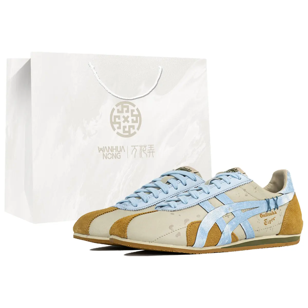Onitsuka Tiger Runspark Kaleidoscope, Beach Wander, Shopping Bag Abrasion Resistant Abrasion Resistant Low top