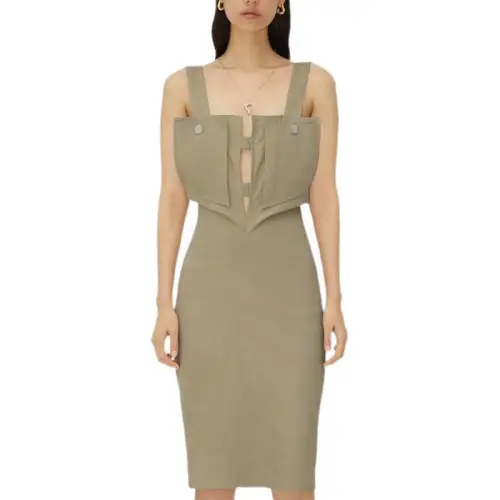 Bottega Veneta FW22 Sleeveless Dress Women's