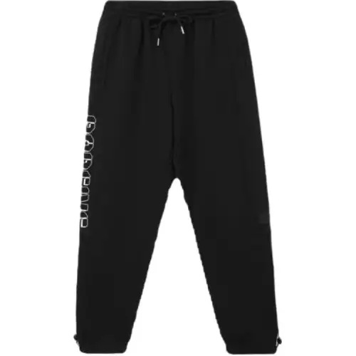 Li Ning Knitted Sweatpants Men's Black Moderate Cuffed Pants