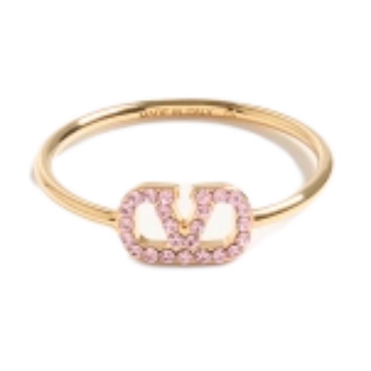 Кольцо Valentino Valentino / (золотой/розовый)