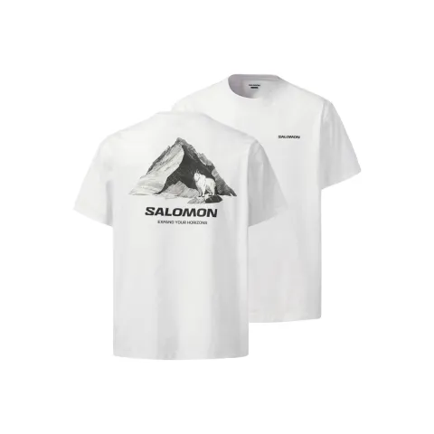 SALOMON UNI T Shirt Unisex White