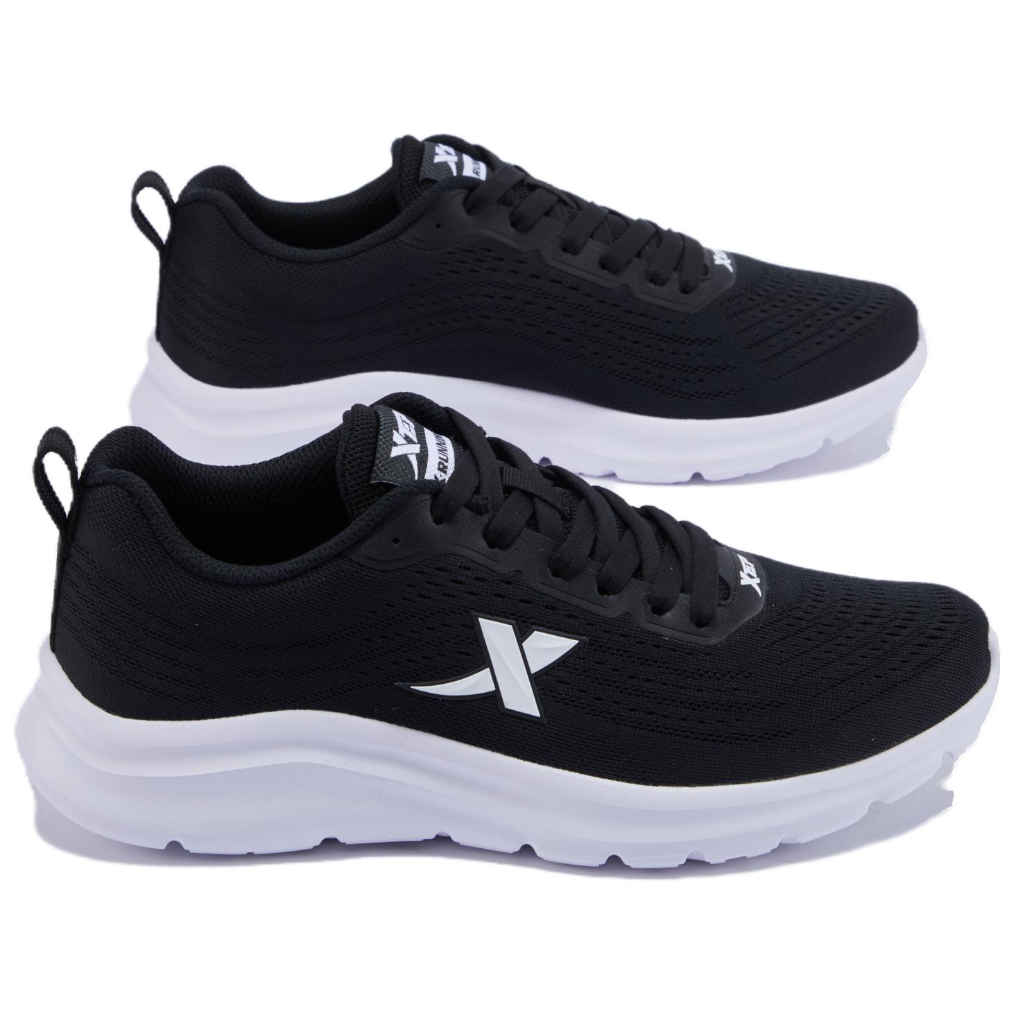 XTEP Cushioning Rebound Lightweight Slip Resistant Low top Casual City Commuting Training Running Shoes Men’s Black