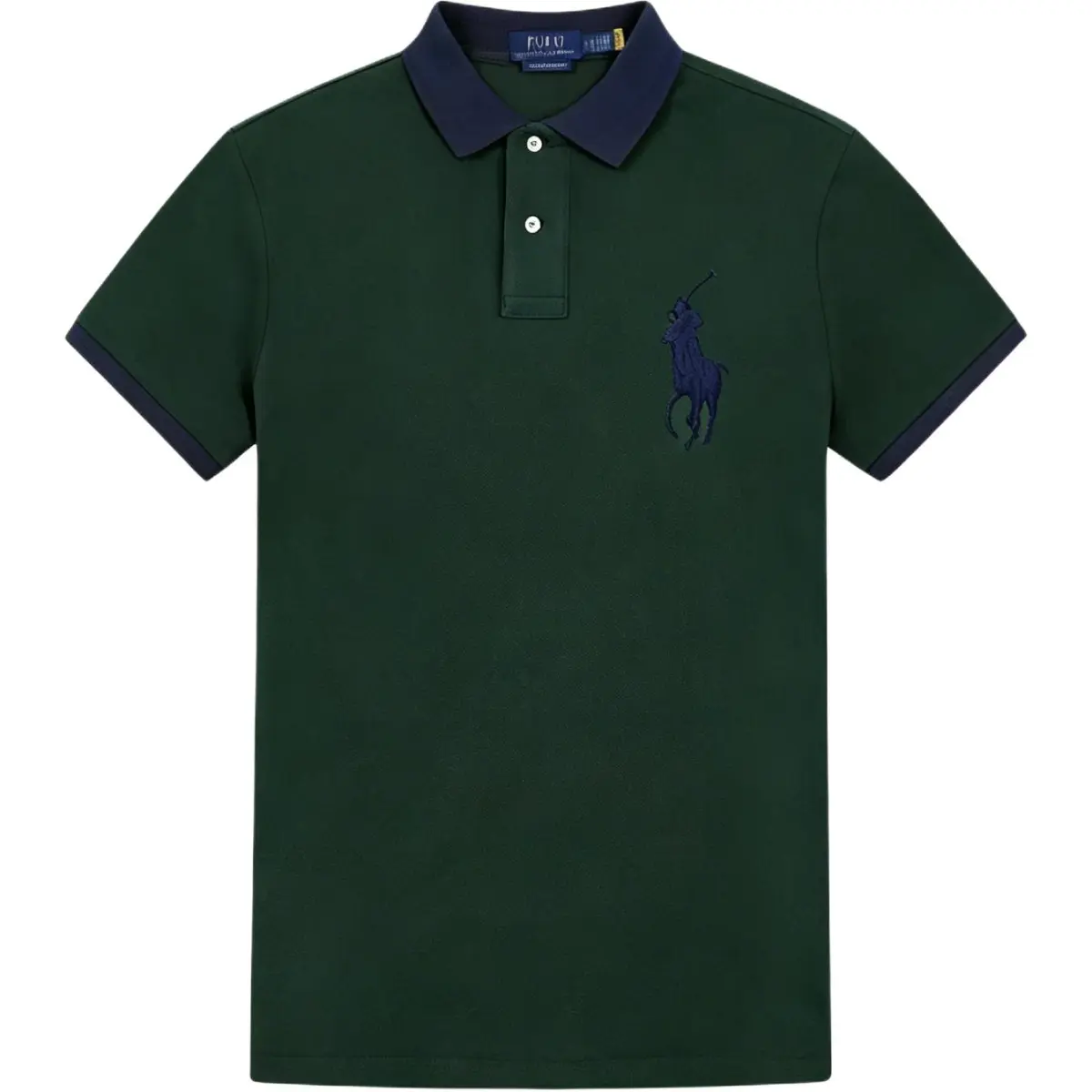 Polo Ralph Lauren Big Pony Polo Shirt Custom Slim Fit Men's Green