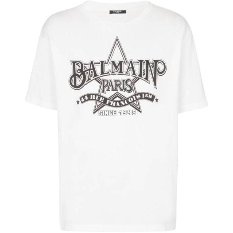 Мужская футболка BALMAIN (белая)