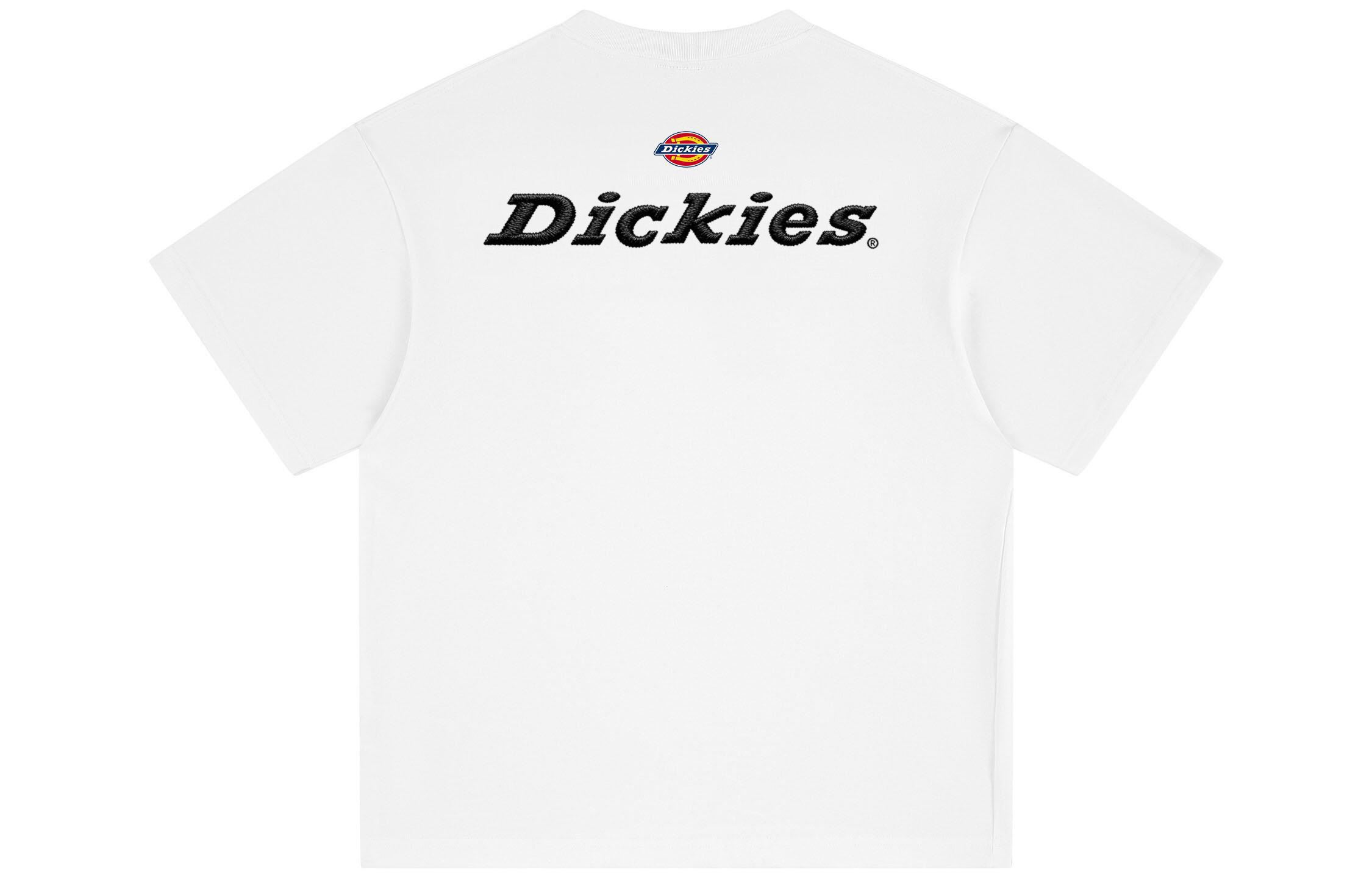 Женская футболка Dickies 320g Heavyweight Logo (зеленая) — фото 17