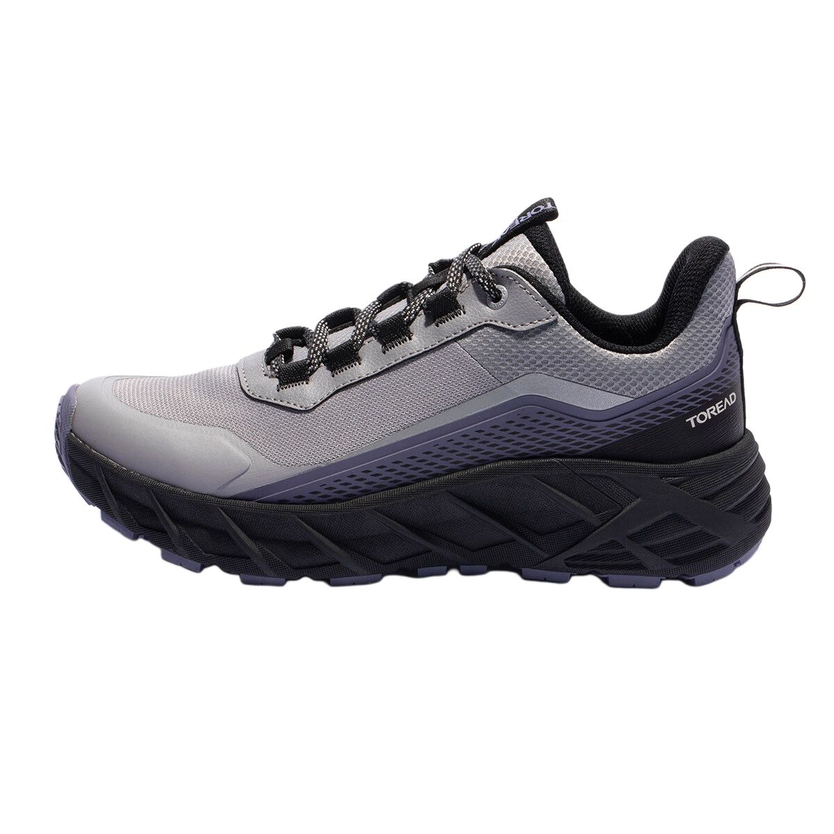 TOREAD Outdoor Sports Slip Resistant, Abrasion Resistant, Breathable Low top Hiking Shoes Women’s Warm Gray Black